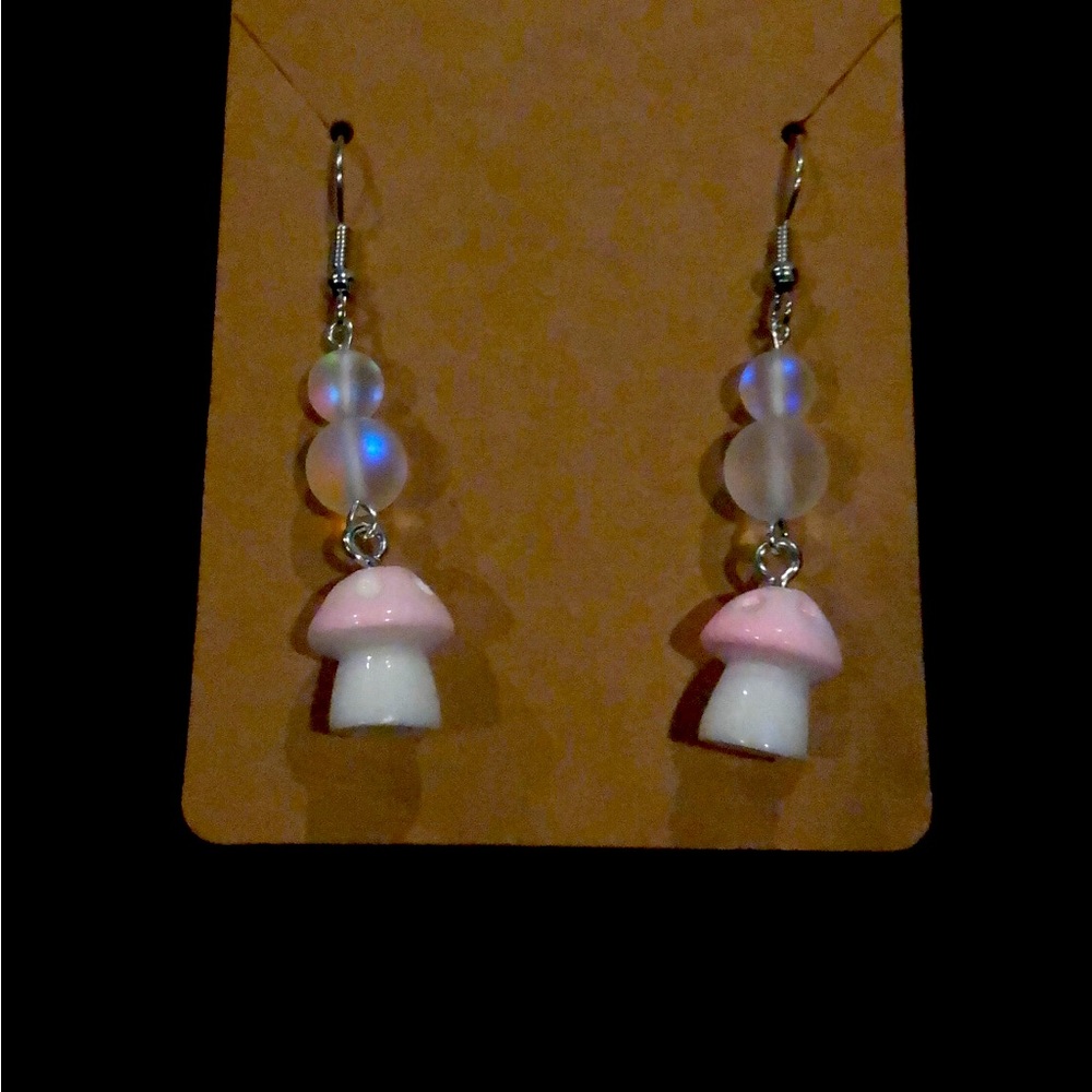 Mythical mushroom earrings